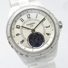 Up To 60 000 Yen OFF Chanel J12 Fers de Lune Moon Phase Ceramic S Whi 3