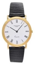 Patek Philippe Calatrava 18k Yellow Gold White Dial 33mm Quartz 3744 2