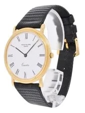 Patek Philippe Calatrava 18k Yellow Gold White Dial 33mm Quartz 3744 3