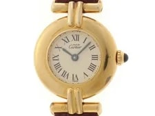 Cartier — Cartier Must de Vermeil W15051A8 Gold Plated / Leather 24mm Quartz #DW2061 — Watch — resale
