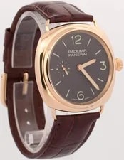 Panerai Radiomir 18k Rose Gold Brown 42mm Manual Leather PAM00336 BOX 4