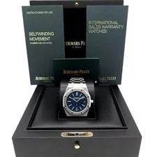 Audemars Piguet 15202ST Royal Oak "Jumbo" Ultra Thin With Blue Dial 2