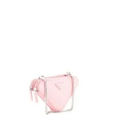 Prada Triangle Double Zip With Chain Mini 2