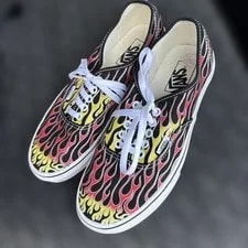 7.5US Pattern Vhtf Vans Authenticflamesneaker LTD Collection Spo 2