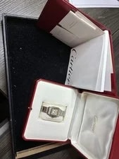 Cartier — Cartier 1567 24mm Stainless Steel Quartz With Box & Book Needs Battery — Watch — resale