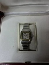 Cartier 1567 24mm Stainless Steel Quartz With Box & Book Needs Battery 3