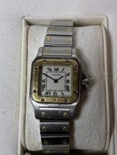 Cartier 1567 24mm Stainless Steel Quartz With Box & Book Needs Battery 4