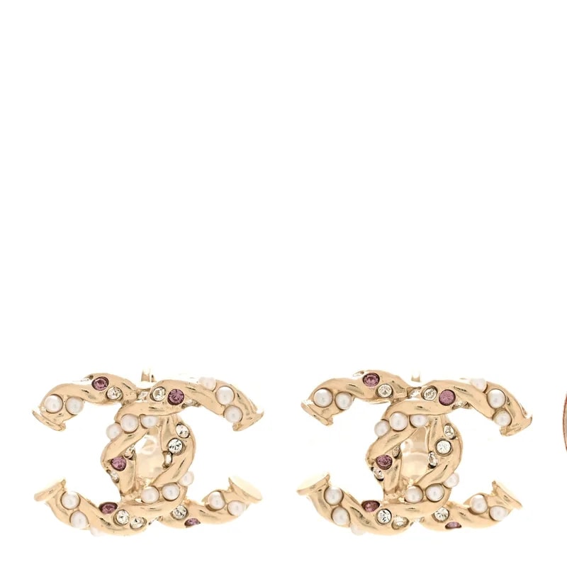 Chanel — Metal Twisted CC Clip on Light — Jewelry — resale