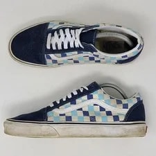 Vans — Vans Off the Wall and Checkered Lace Up Size 10 Skate Shoes — Sneaker — resale