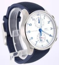 IWC Portugieser Yacht Club Chronograph Papers Silver Arabic 45mm IW390702 3