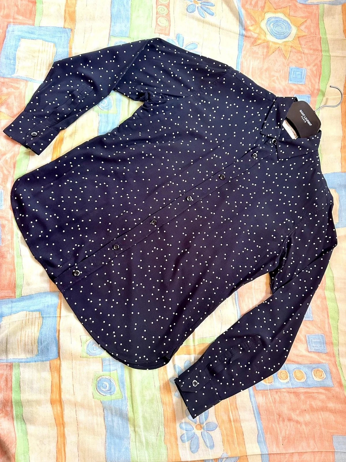 Saint Laurent Paris — Saint Laurent Paris Polka Dot Shirt By Hedi Slimane — streetwear — resale