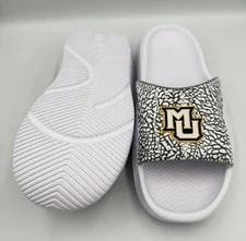 Jordan Franchise Slides Size 11 SMU Marquette PE Elephant Print 10IF2991-144 3