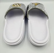 Jordan Franchise Slides Size 11 SMU Marquette PE Elephant Print 10IF2991-144 4