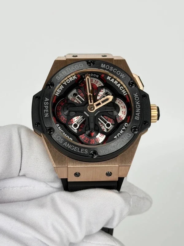 Hublot King Power Unico GMT 18K Rose Gold & Ceramic 2