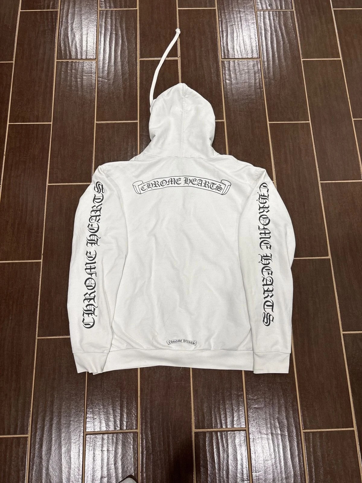 Chrome Hearts — Hearts Scroll Script Hoodie — streetwear — resale
