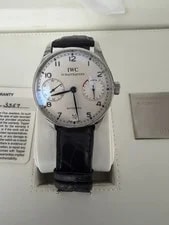 IWC — IWC Portuguese 7 Day Power Reserve 5001 Steel 42mm Box/Books IW500107 — Watch — resale