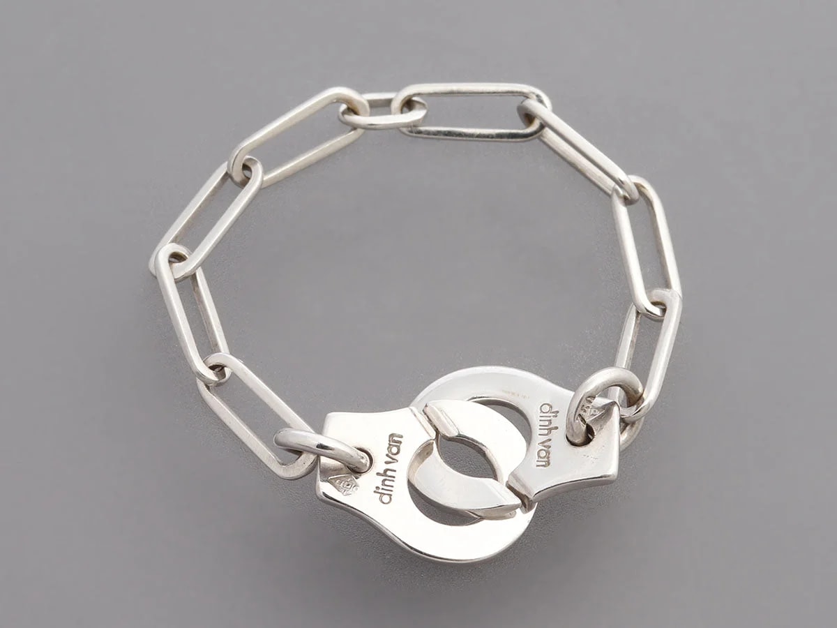 Dinh van 18K White Gold Menottes R7 Chain 4