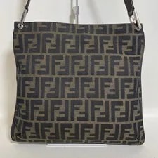 Fendi ShoulderBag DarkBrown With Zipper Pockets 2