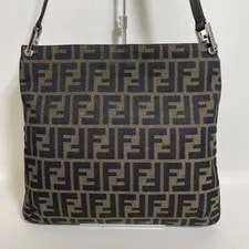 Fendi ShoulderBag DarkBrown With Zipper Pockets 3