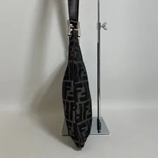 Fendi ShoulderBag DarkBrown With Zipper Pockets 4