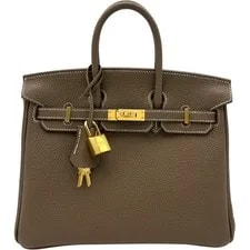 Hermès — Hermes Birkin 25 K Stamp Etoupe Hardware #OK032 — Handbag — resale
