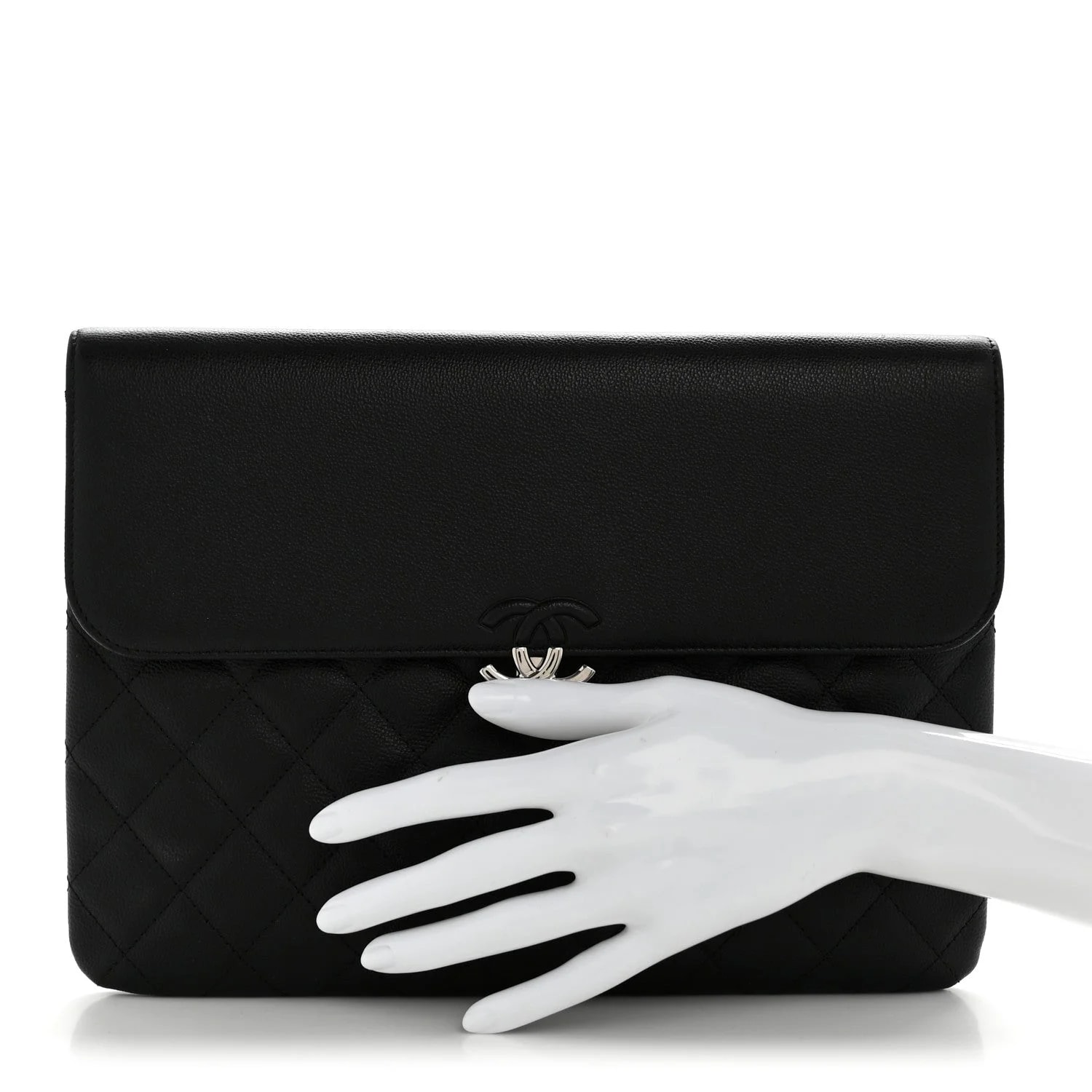 Grained CC Box Pouch 2