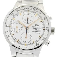 IWC Schaffhausen — IWC Schaffhausen GST Chronograph IW370713 Day Date Silver Dial AT 's_962520 — Watch — resale