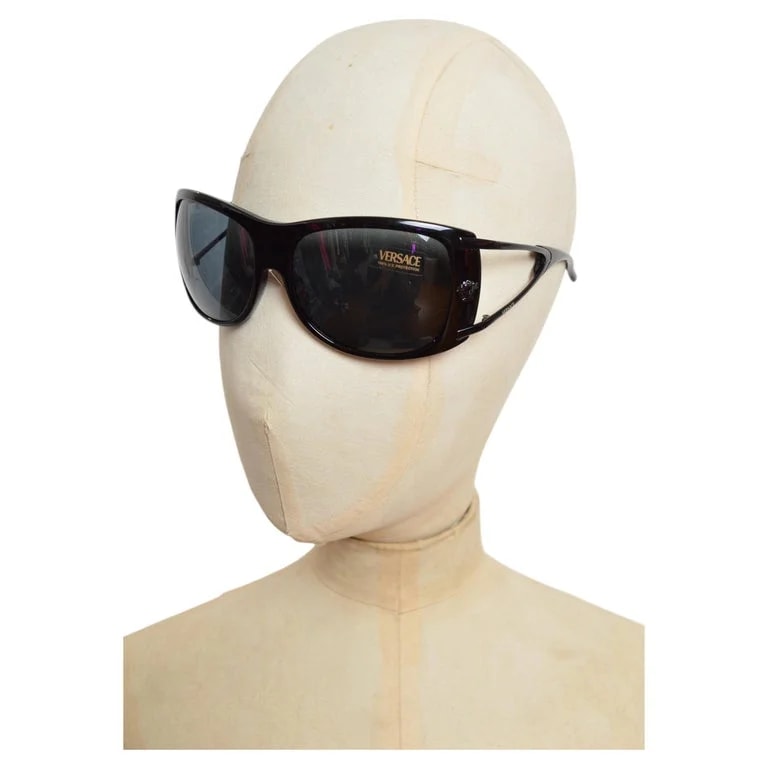 Versace — 2000’s Versace Large Rimless Mask Wrap Around Sunglasses Y2K — Accessory — resale