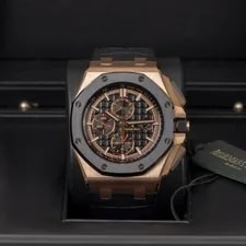 Audemars Piguet 26401RO.OO.A002CA.02 Royal Oak Offshore Black Dial Black Leather 2