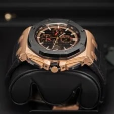 Audemars Piguet 26401RO.OO.A002CA.02 Royal Oak Offshore Black Dial Black Leather 3