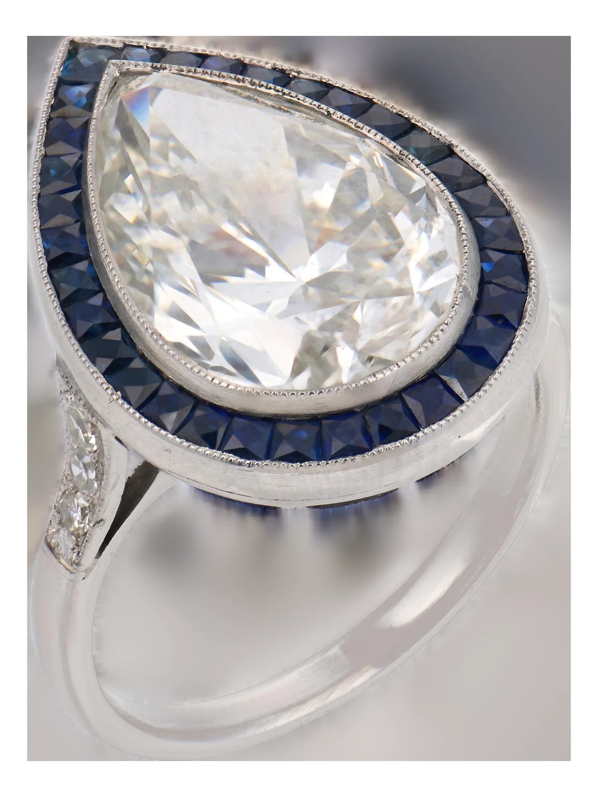 Engagement Ring — Gia 6.10 Carat Pear Shape Engagement Ring — Jewelry — resale