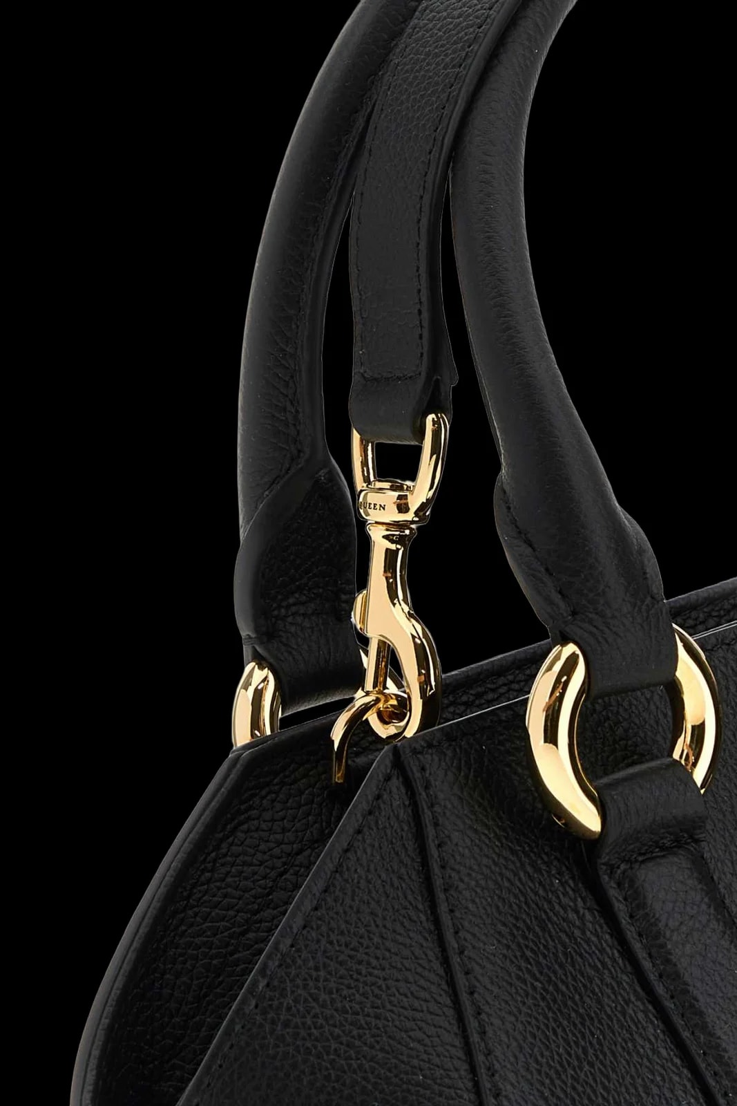 Alexander Mcqueen Structured Calf Top Handle — 4