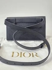 Christian Dior Saddle Waist Wallet Belt CD Italy 2