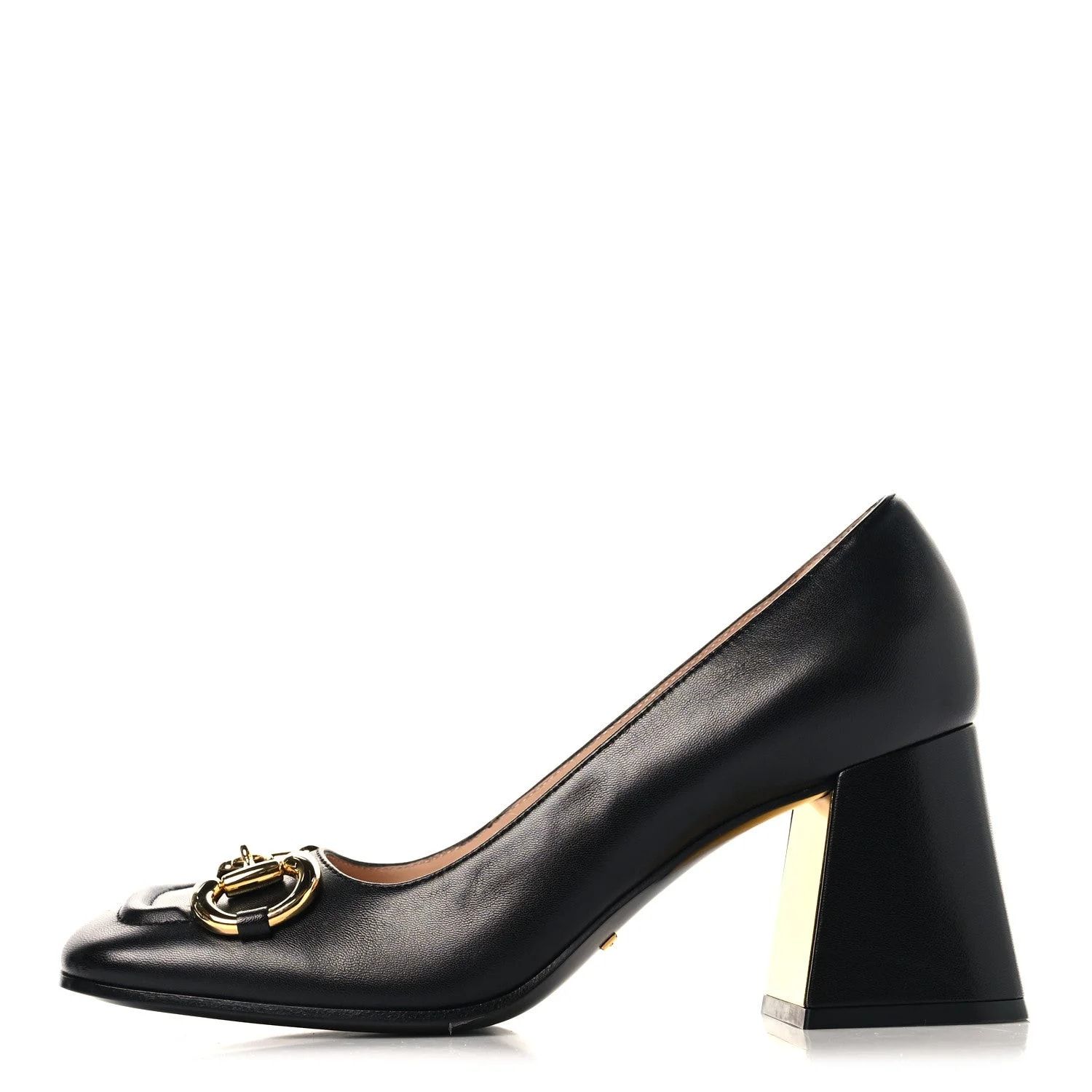 Gucci — Malaga Kid Horsebit 75mm 38 — Designer Shoe — resale