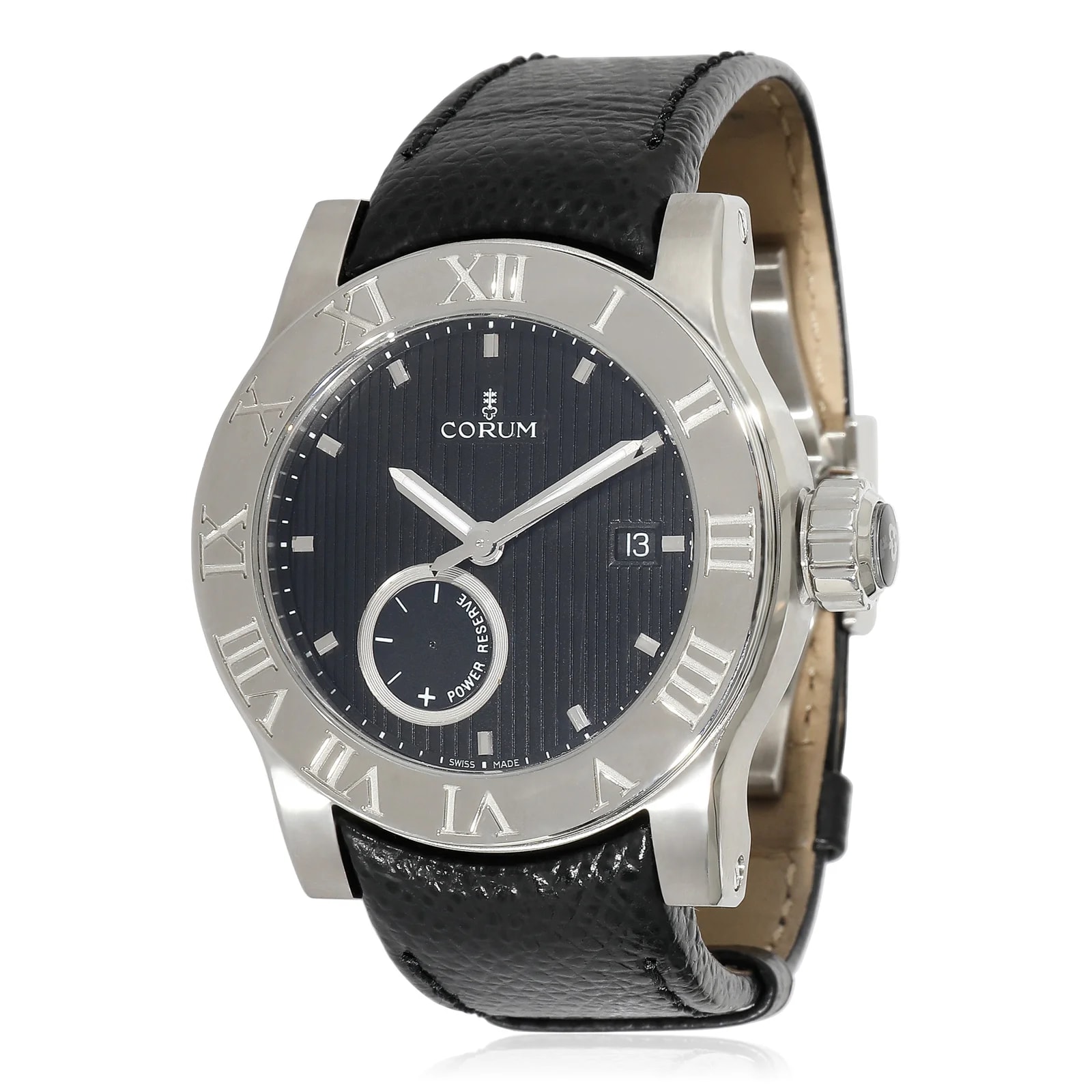 Corum — Corum Romulvs 02.0001 Stainless Steel Black Wrist — Watch — resale