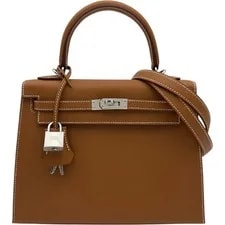 Hermès — Hermes Kelly 25 K Stamp Dust #OK044 — Handbag — resale