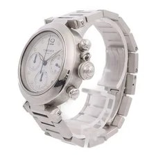 Cartier Pasha C Chronograph W31039M7 Automatic Stainless Steel White 3