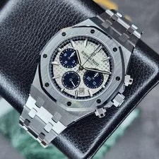 Audemars Piguet Royal OAK Chrono 38MM 26315ST Steel Silver Panda Dial B&P 3