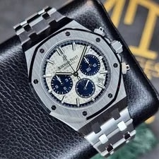 Audemars Piguet Royal OAK Chrono 38MM 26315ST Steel Silver Panda Dial B&P 4
