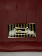 Fendi Chain Stripe Flap Crossbody Italy 2