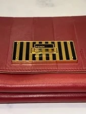 Fendi Chain Stripe Flap Crossbody Italy 3