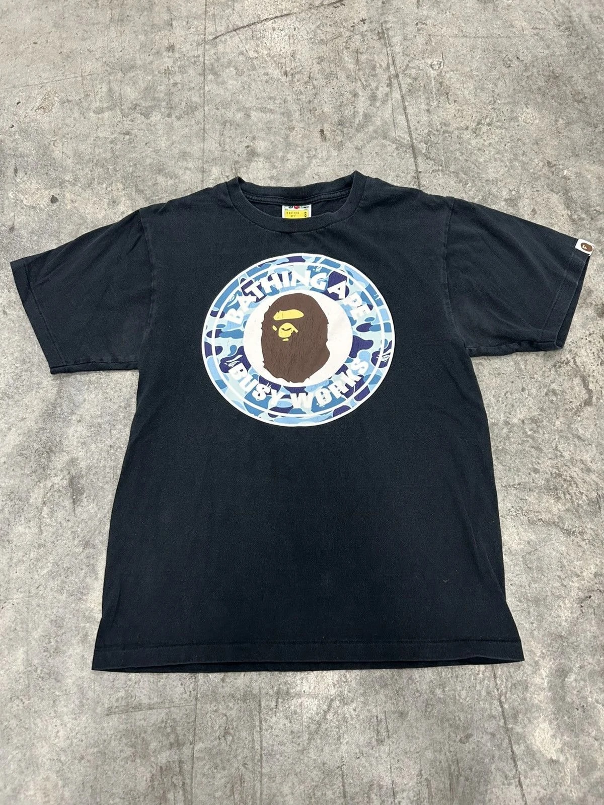BAPE — Bape T Shirt Busy Works — streetwear — resale