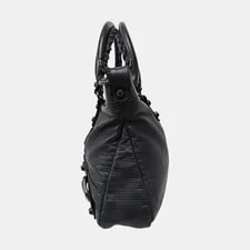 Balenciaga Classic City Dark Studded Fringe Motorcycle 2