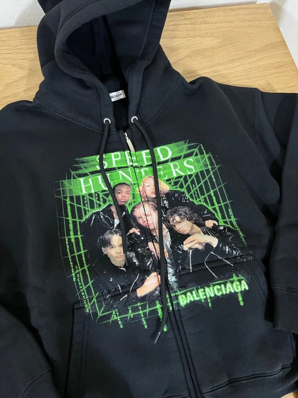 Balenciaga — Balenciaga Speed Hunters Zip Up Cropped Hoodie — streetwear — resale