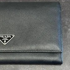 Prada Wallet Folded Wallet Triangle Logo From Japan 3
