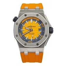 Audemars Piguet Royal Oak 15710ST With Card Orange Dial Auto 42mm 2