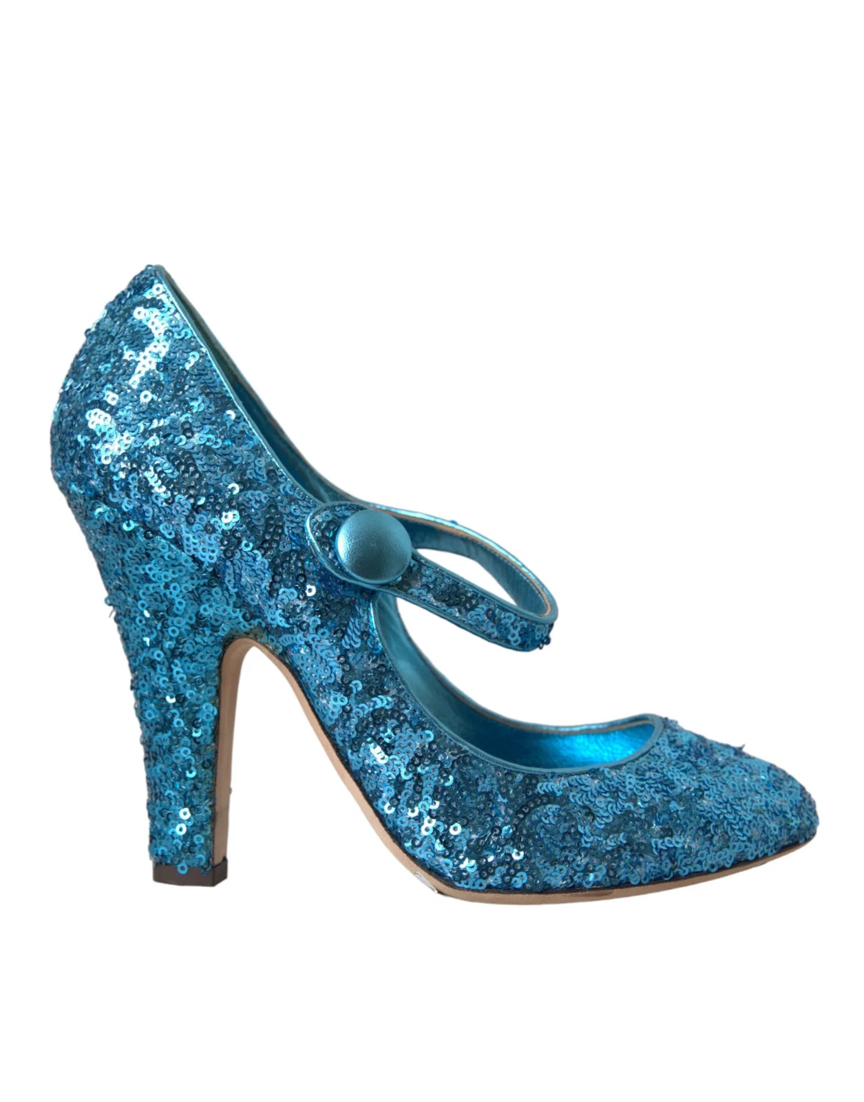 Dolce & Gabbana — Dolce & Gabbana Sequin Mary Jane High — Designer Shoe — resale