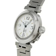 Cartier Pasha C W31044M7 ( 2475) 35mm Stainless Steel White #WW7681 2