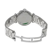 Cartier Pasha C W31044M7 ( 2475) 35mm Stainless Steel White #WW7681 4