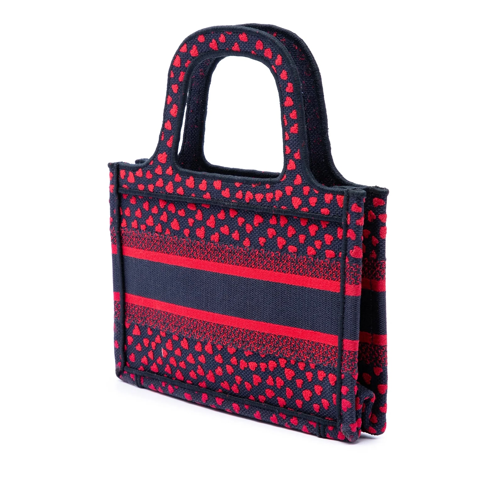 Mini Embroidered Pop Heart I Love Paris Book Tote 2